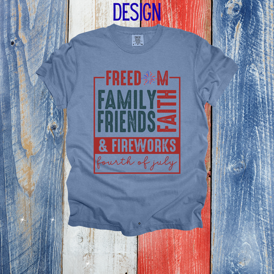 Family 4th of July Design
