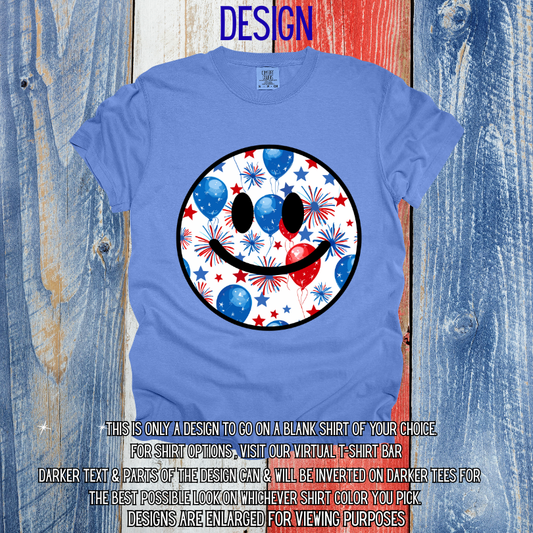 Independence Day Smiley Design