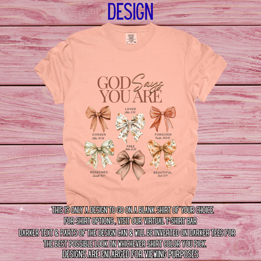God Says You Are Design