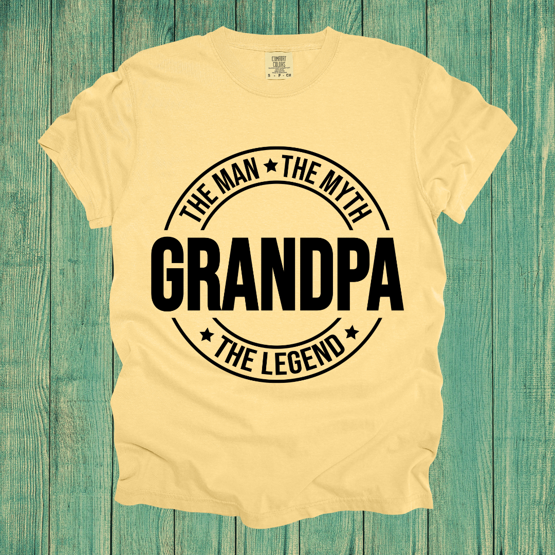 Round Grandpa Legend Design