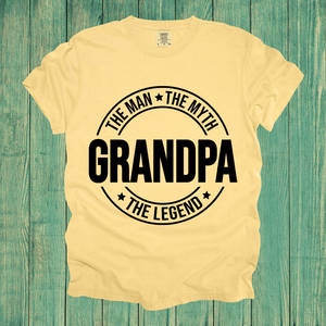 Round Grandpa Legend Design