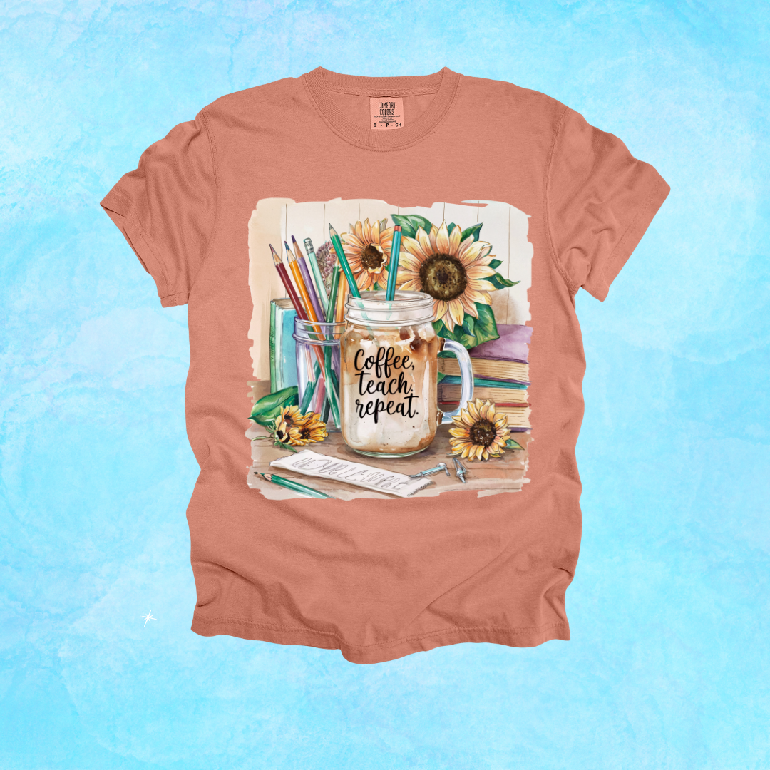 Coffee Teach Repeat Design
