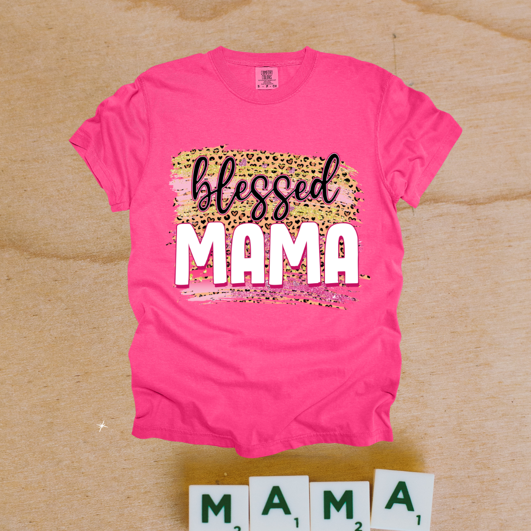 Pink Blessed Mama Design