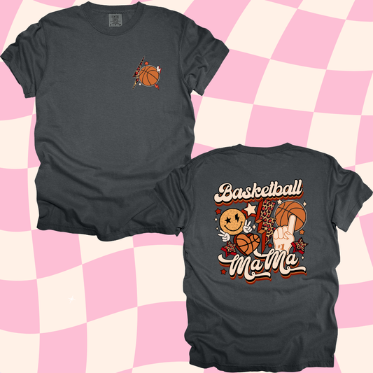 Retro Basketball Mama Design w/ Patch