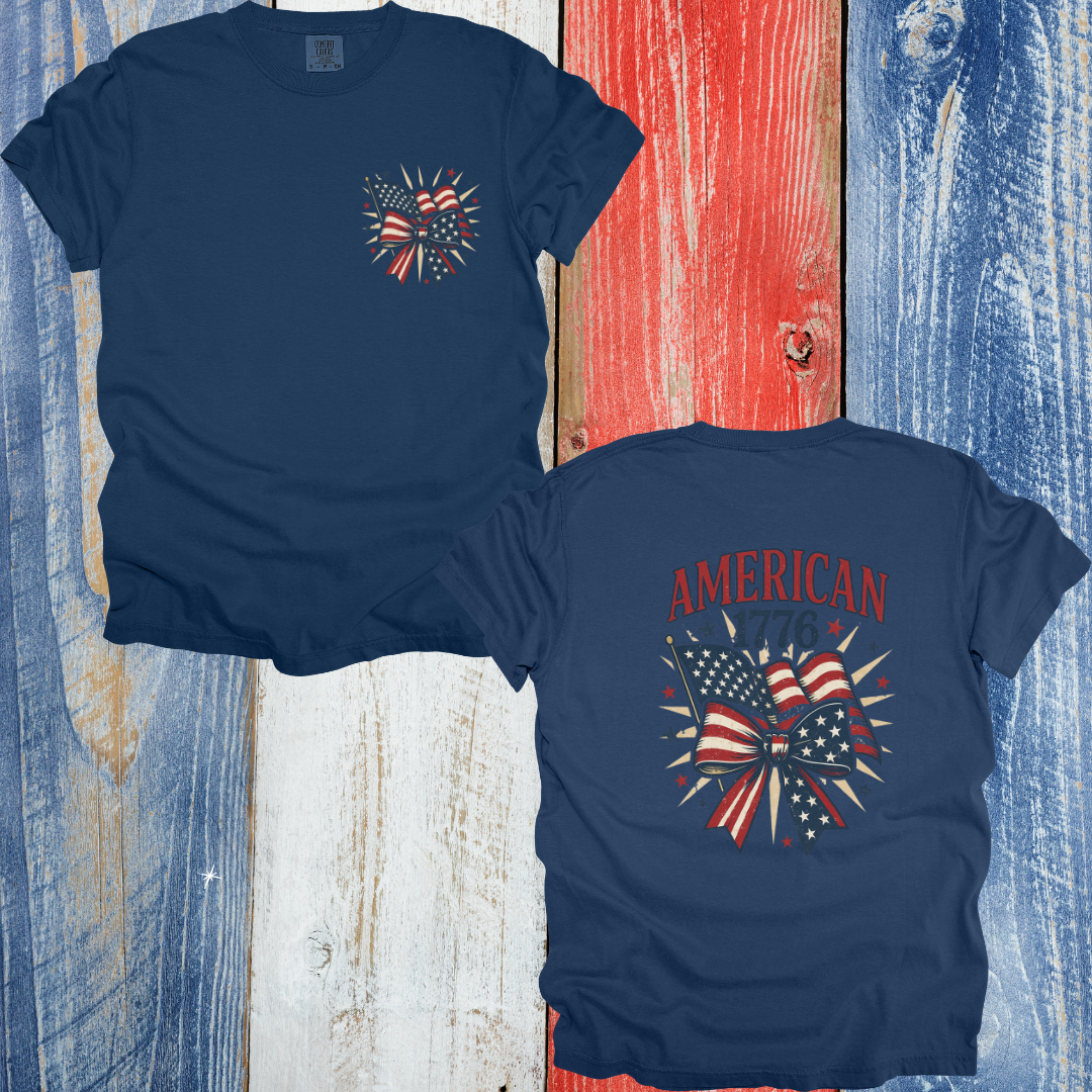 Patriotic Bow Design w/ Patch