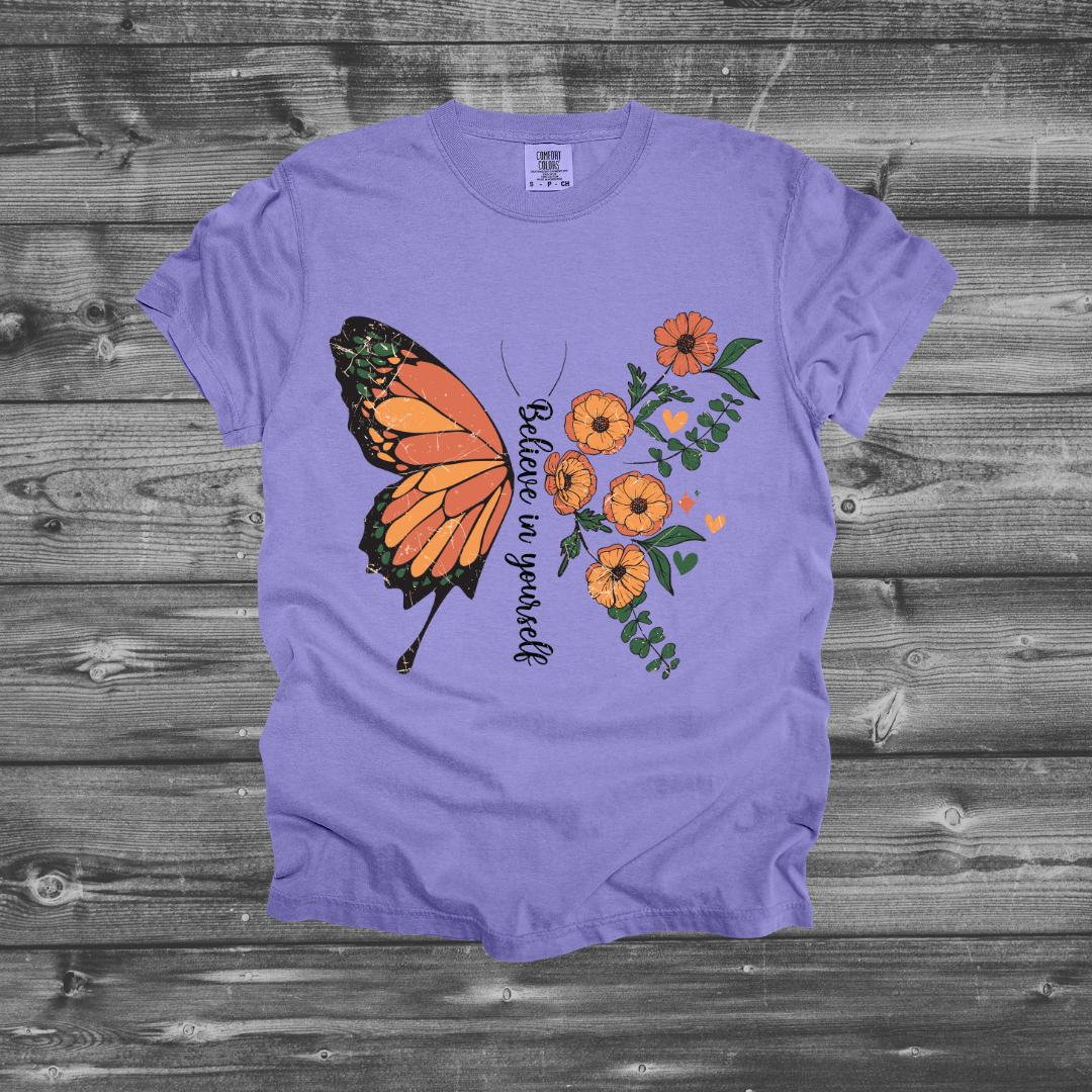 Believe In Yourself Butterfly Design