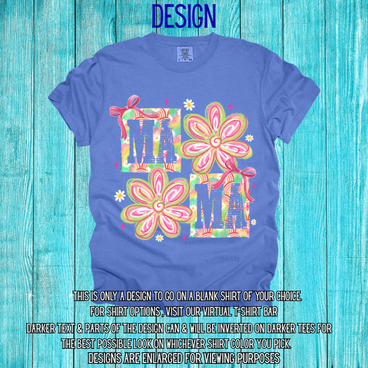 Mama Floral Block Design