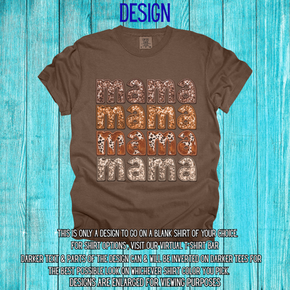 Brown Sequin Mama Design