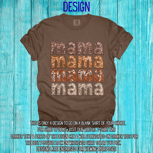Brown Sequin Mama Design