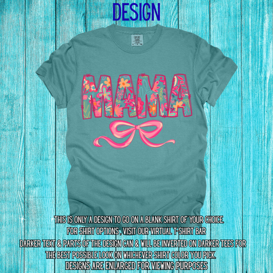 Mama w/ Bow Design