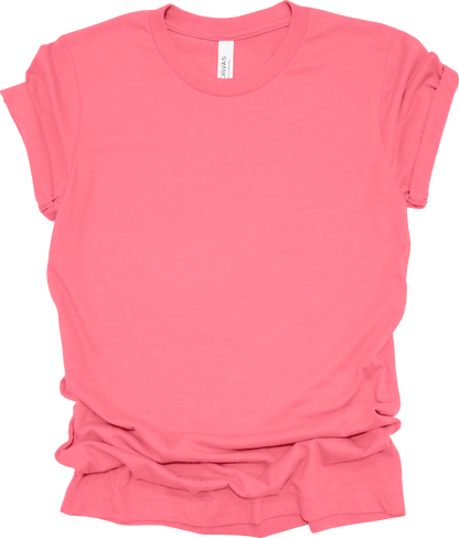 Adult Blank T-Shirt: Bella Canvas CVC Mid Weight Heathers