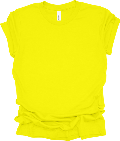 Adult Blank T-Shirt: Bella Canvas CVC Mid Weight Heathers
