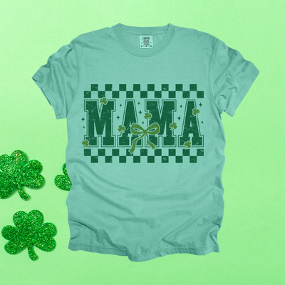 Checkered St. Patricks Day Mama Design