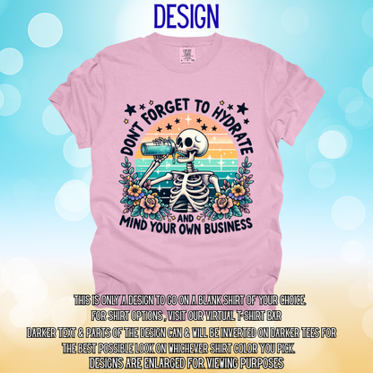 Hydrate & Mind Your Business Design