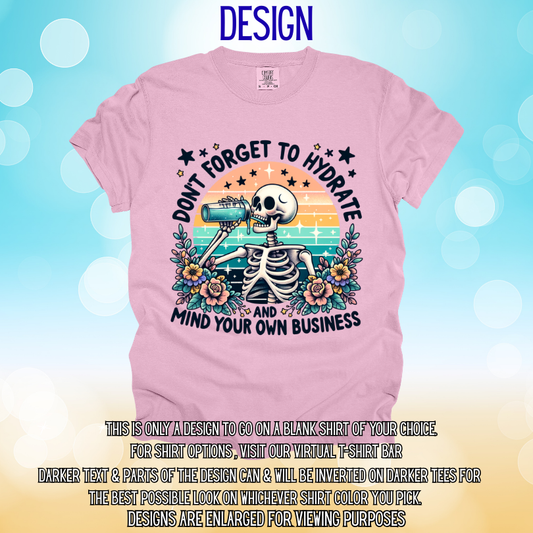 Hydrate & Mind Your Business Design