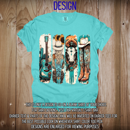 Classic Teal Western Design
