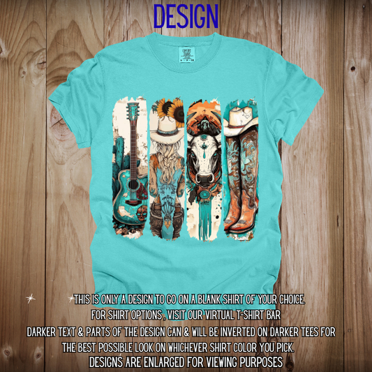 Classic Teal Western Design