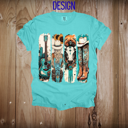 Classic Teal Western Design